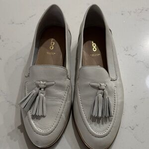 ALDO Cream Tassel Loafers for Women